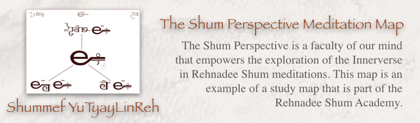 Shummef, The Shum Perspective, empowers Rehnadee Shum meditations to access the depths of the Innerverse.